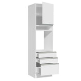 Despensero Madesa Glamy 60 x 60 cm 1 Puerta 3 Cajones Blanco