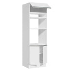 Mueble de cocina para Horno/Microondas 70 x 60 cm 3 Puertas Blanco Glamy Madesa