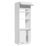 Mueble de cocina para Horno/Microondas Madesa Glamy 70 x 60 cm 3 Puertas Blanco