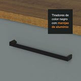 Bajo Mesada 120 cm 2 Cajones 1 Puerta Agata Marrón/Gris