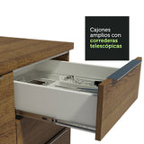 Bajo Mesada 120 cm 3 Cajones 2 Puertas Stella Marrón