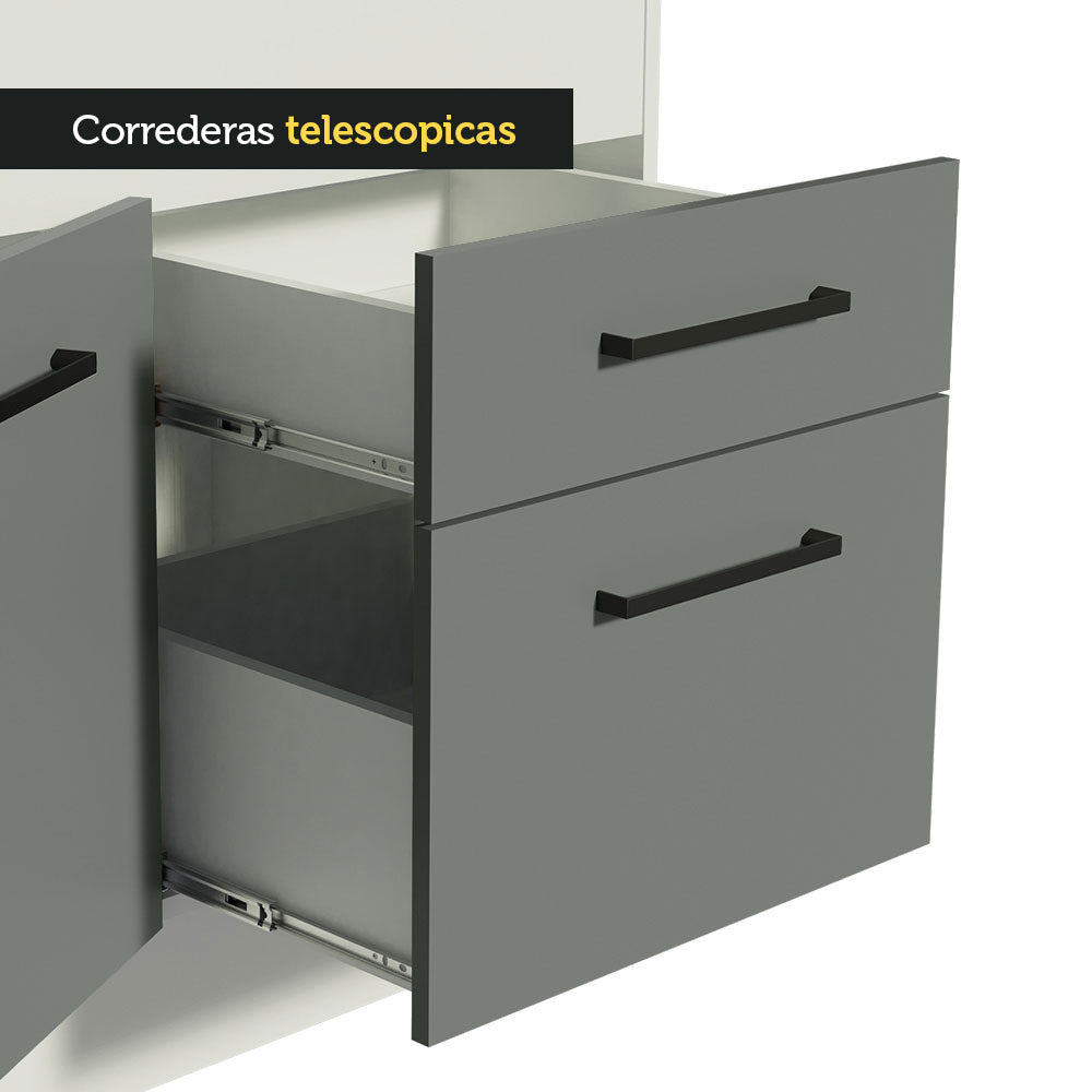 Bajo mesada Madesa Agata 150 Cm 2 Puertas 2 Cajones