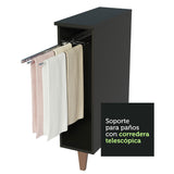 Porta repasador Reims 20 cm Negro