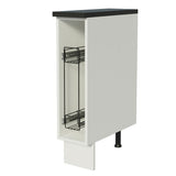 Bajo Mesada Cocina Puerta-Temperos 100% MDF 20 cm (Con Mesada) Blanco Acordes Madesa