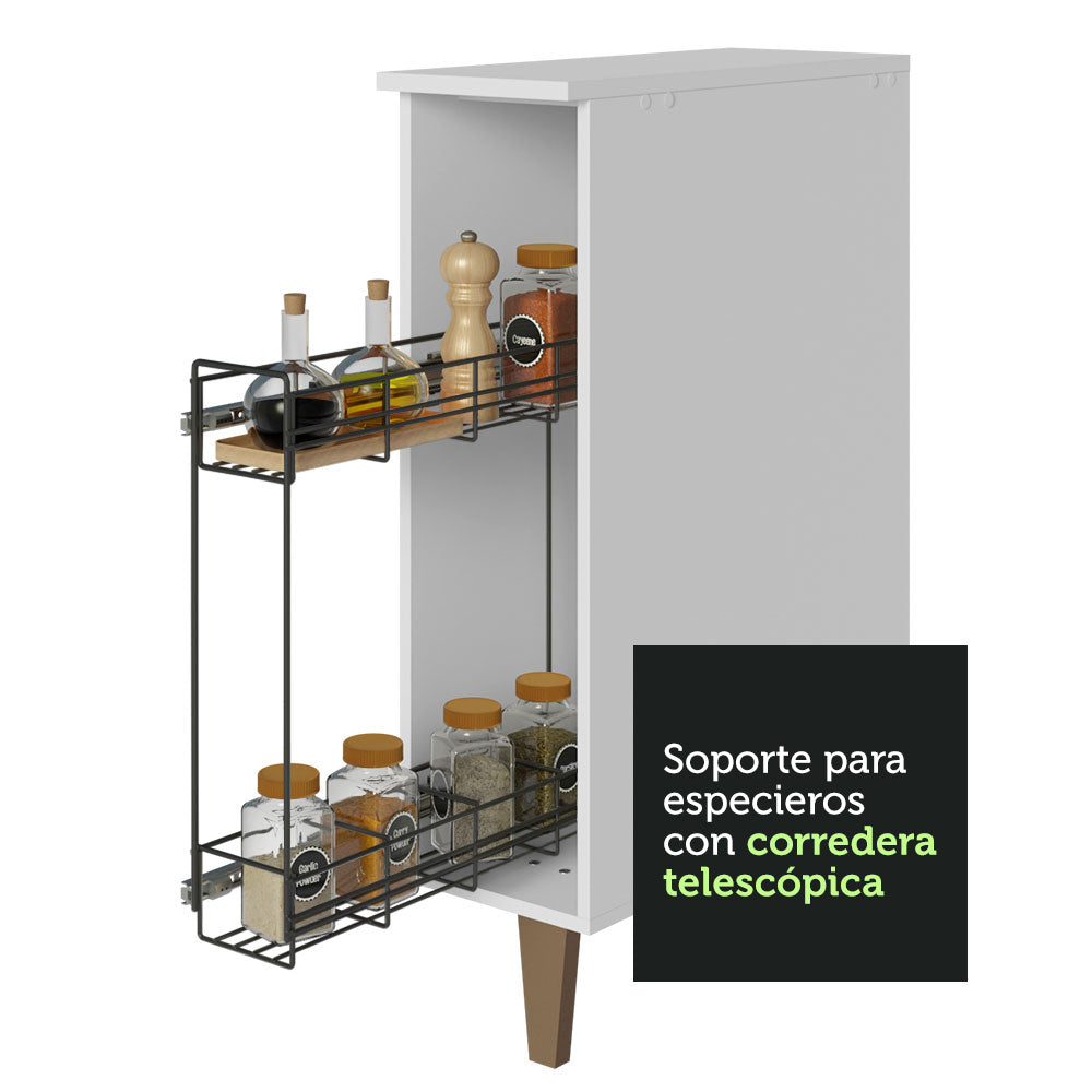 Especiero para Cocina 20cm Blanco Reims