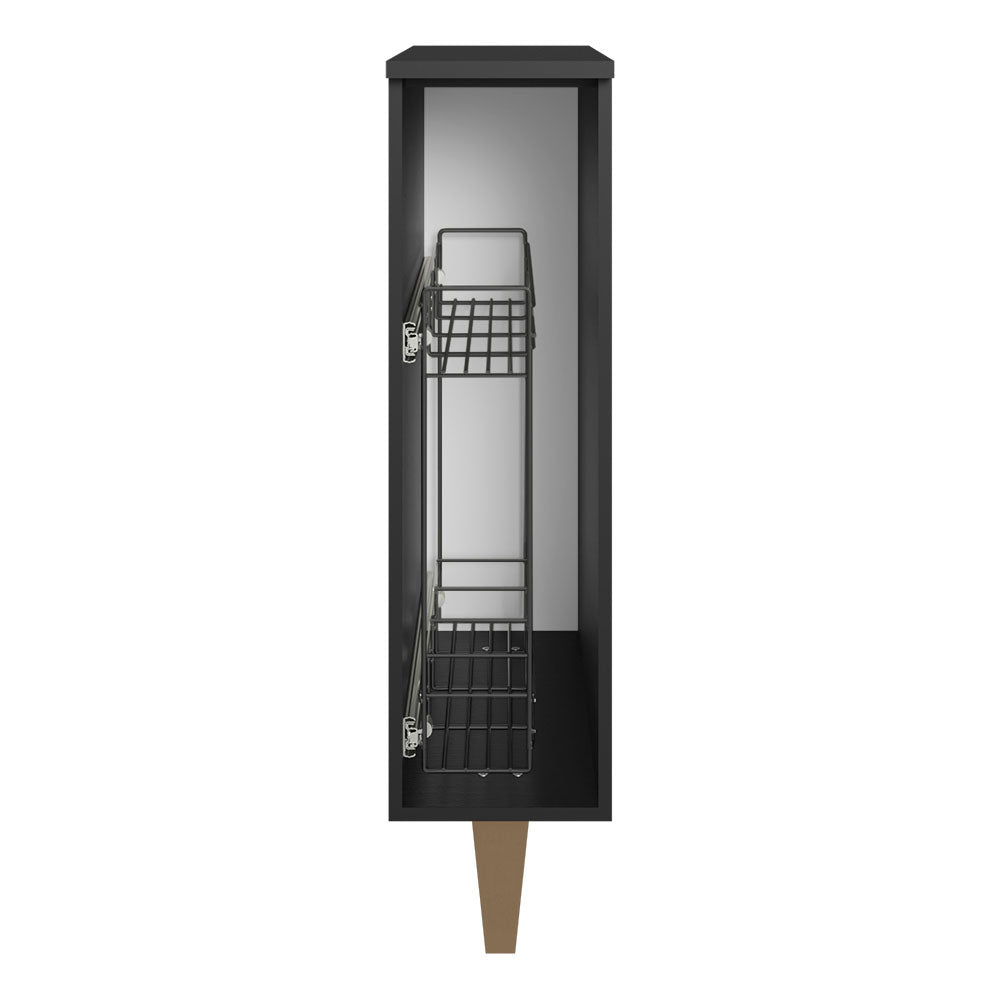 Bajo Mesada Especiero 20 cm Negro Reims Madesa