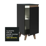 Bajo Mesada Reims 35 cm 1 Puerta Negro
