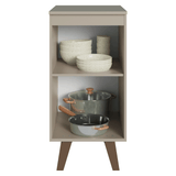 Bajo Mesada 40 cm 1 Puerta Con Patas Nice Crema