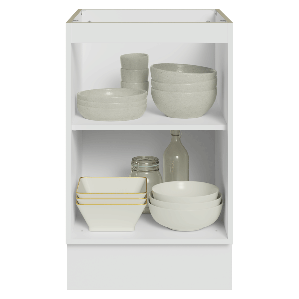 Bajo Mesada 50cm 1 Puerta (Sin Mesada) Blanco/Gris Vik Madesa