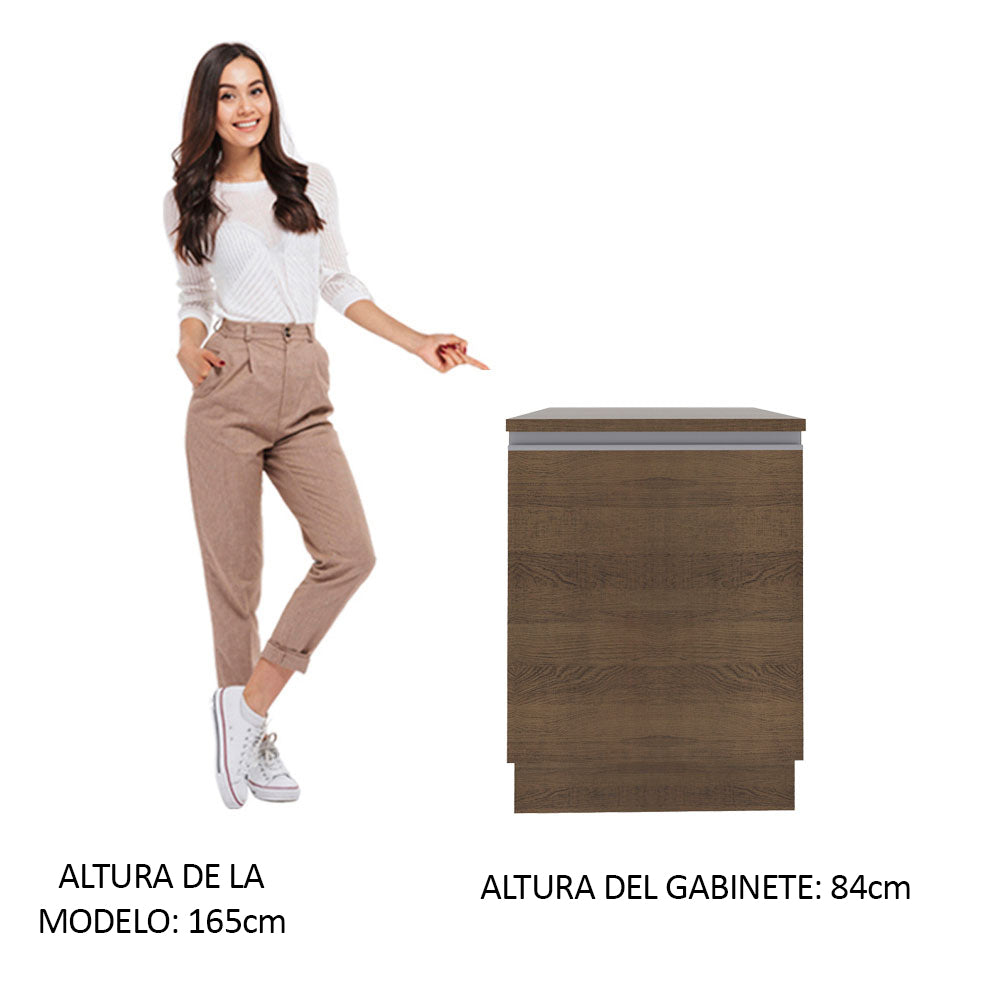 Bajo Mesada 60 cm 1 Puerta Glamy Marrón