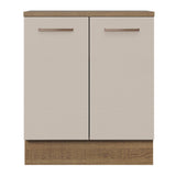 Bajo Mesada 70 cm 2 Puertas Agata Marrón/Crema