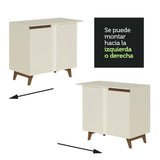Bajo Mesada de Esquina 1 Puerta Reims Blanco
