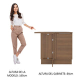 Bajo Mesada 94 cm Sin cajones 1 Puerta Stella Marrón