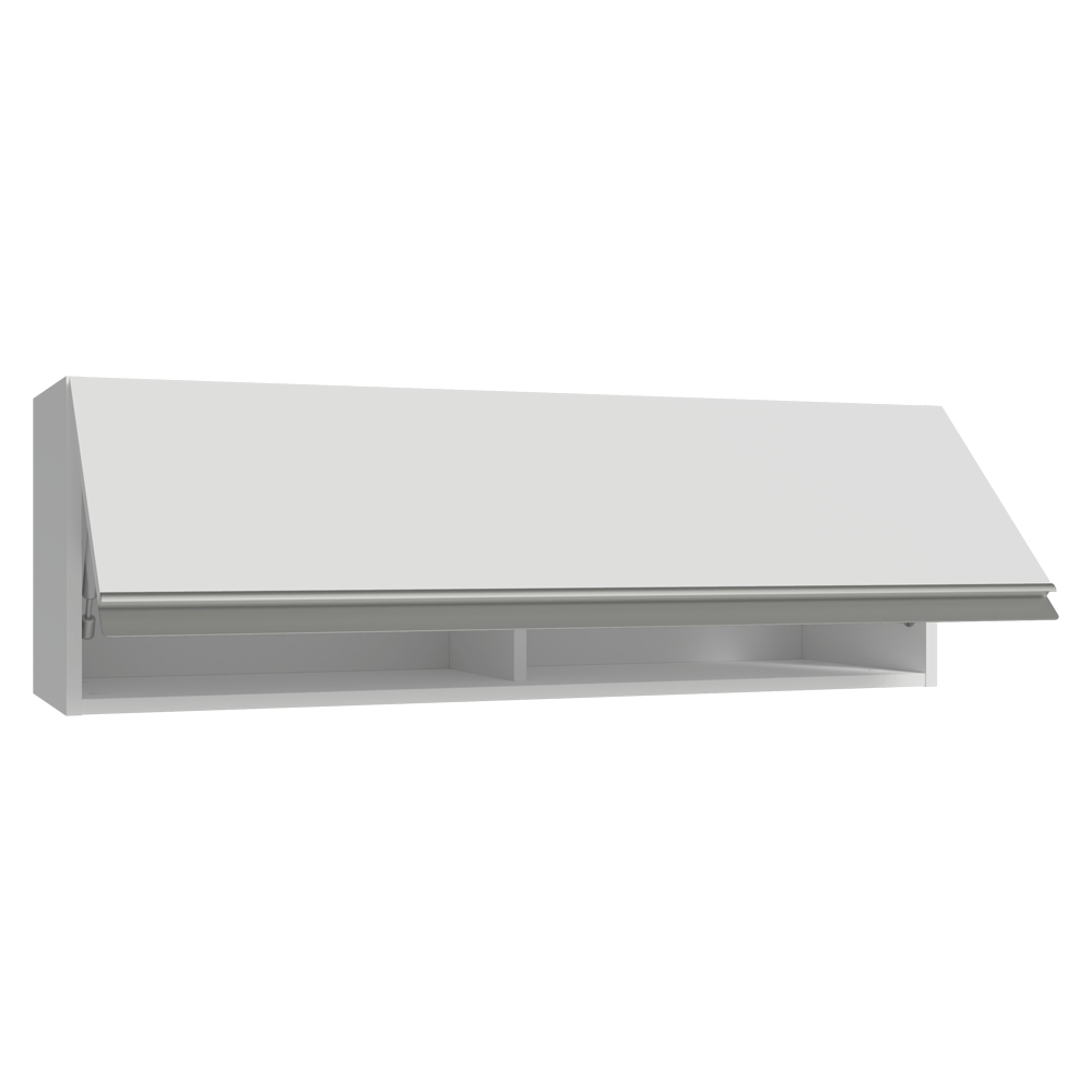 Alacena 100 cm 1 Puerta Rebatible Blanco Glamy Madesa