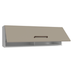 Alacena 100 cm 1 Puerta Rebatible Blanco/Crema Agata Madesa