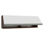 Alacena 100 cm 1 Puerta Rebatible Marrón/Blanco Glamy Madesa