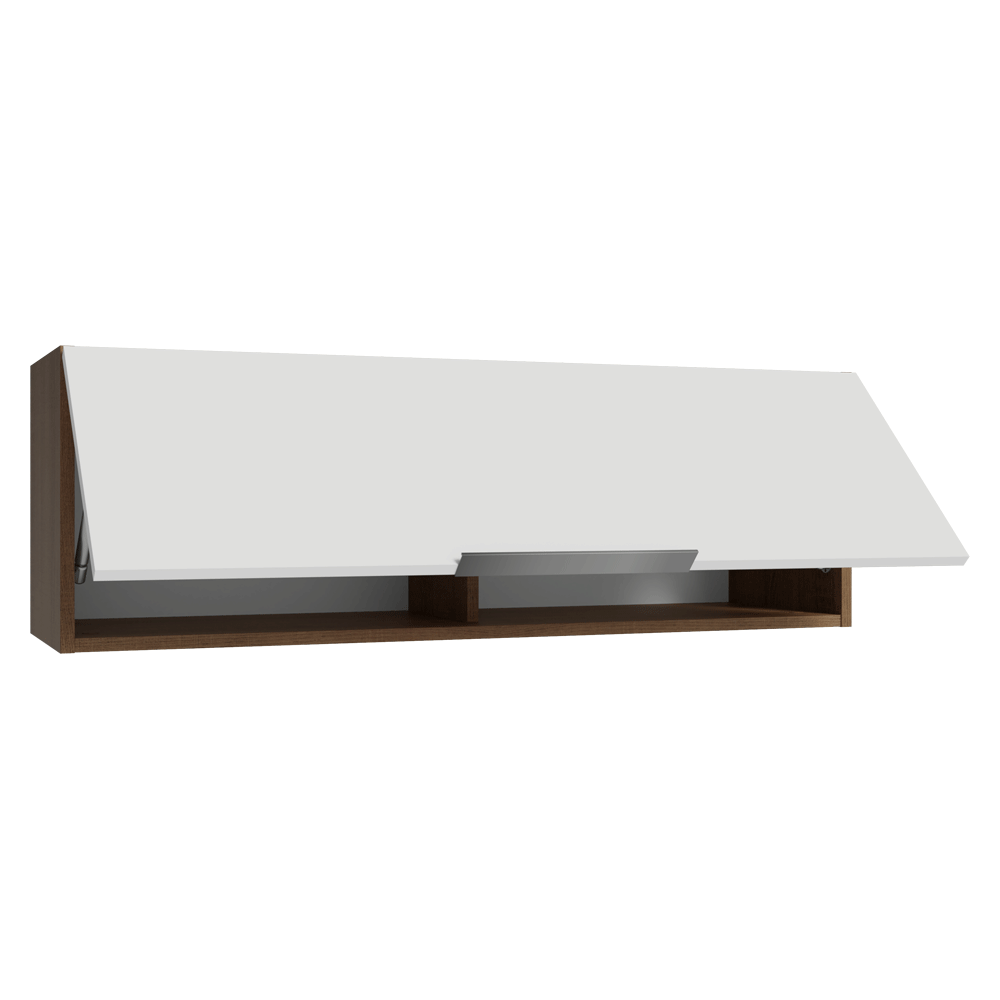 Alacena 100 cm 1 Puerta Stella Marrón/Blanco