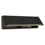 Alacena 100 cm 1 Puerta Rebatible Marrón/Negro Lux Madesa