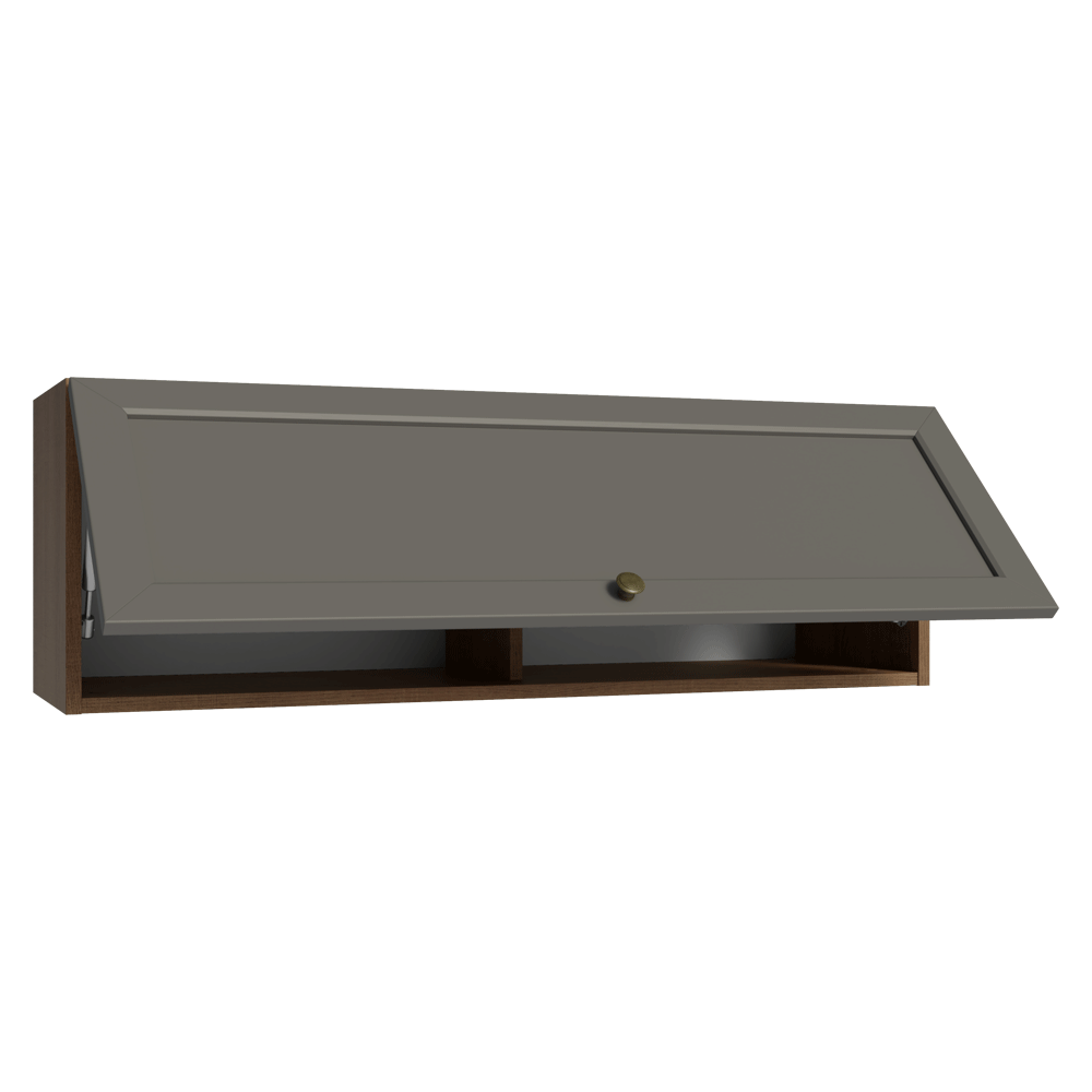 Alacena 100 cm 1 Puerta Vik Marrón/Gris