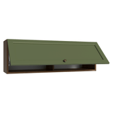 Alacena 100 cm 1 Puerta Vik Marrón/Verde