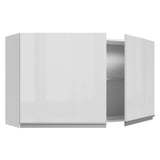 Alacena Cocina 100% MDF 120 cm 2 Puertas Blanco Brillante Acordes Madesa