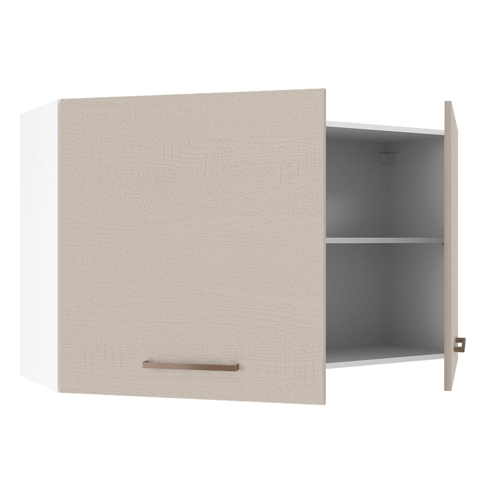 Alacena 120 cm 2 Puertas Agata Blanco/Crema