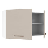 Alacena 120 cm 2 Puertas Agata Blanco/Crema