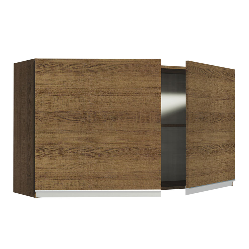 Alacena 120 cm 2 Puertas Marrón Glamy Madesa