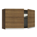 Alacena 120 cm 2 Puertas Marrón Glamy Madesa