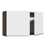 Alacena Madesa Glamy 120 cm 2 Puertas Marrón/Blanco