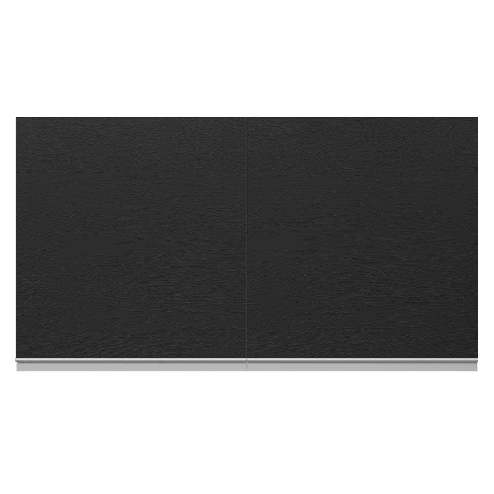 Alacena Cocina 100% MDF 120 cm 2 Puertas Blanco/Negro Acordes Madesa