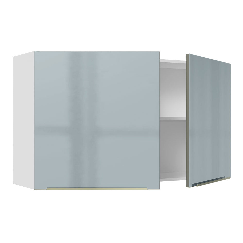 Alacena 120 cm 2 Puertas Lux Blanco/Gris