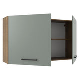 Alacena 120 cm 2 Puertas Agata Marrón/Gris