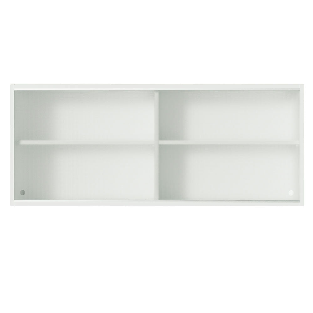 Alacena Madesa 2 Puertas Corredizas de Vidrio Glamy, Lux y Reims - Blanco