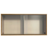 Alacena 2 Puertas Correderas de Vidrio Emilly Marrón