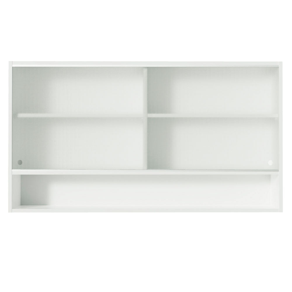 Armario Alto Madesa Glamy 2 Puertas Corredizas de Cristal