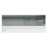 Alacena para Cocina 120 cm 2 Puertas Corredizas de Vidrio Neutral 1 Nicho Blanco para Cocinas Glamy, Lux e Reims Madesa