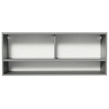 Alacena para Cocina 120 cm 2 Puertas Corredizas de Vidrio Translúcido color Gris Nice Madesa