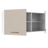 Alacena 150 cm 2 Puertas 2 Nichos Agata Blanco/Crema