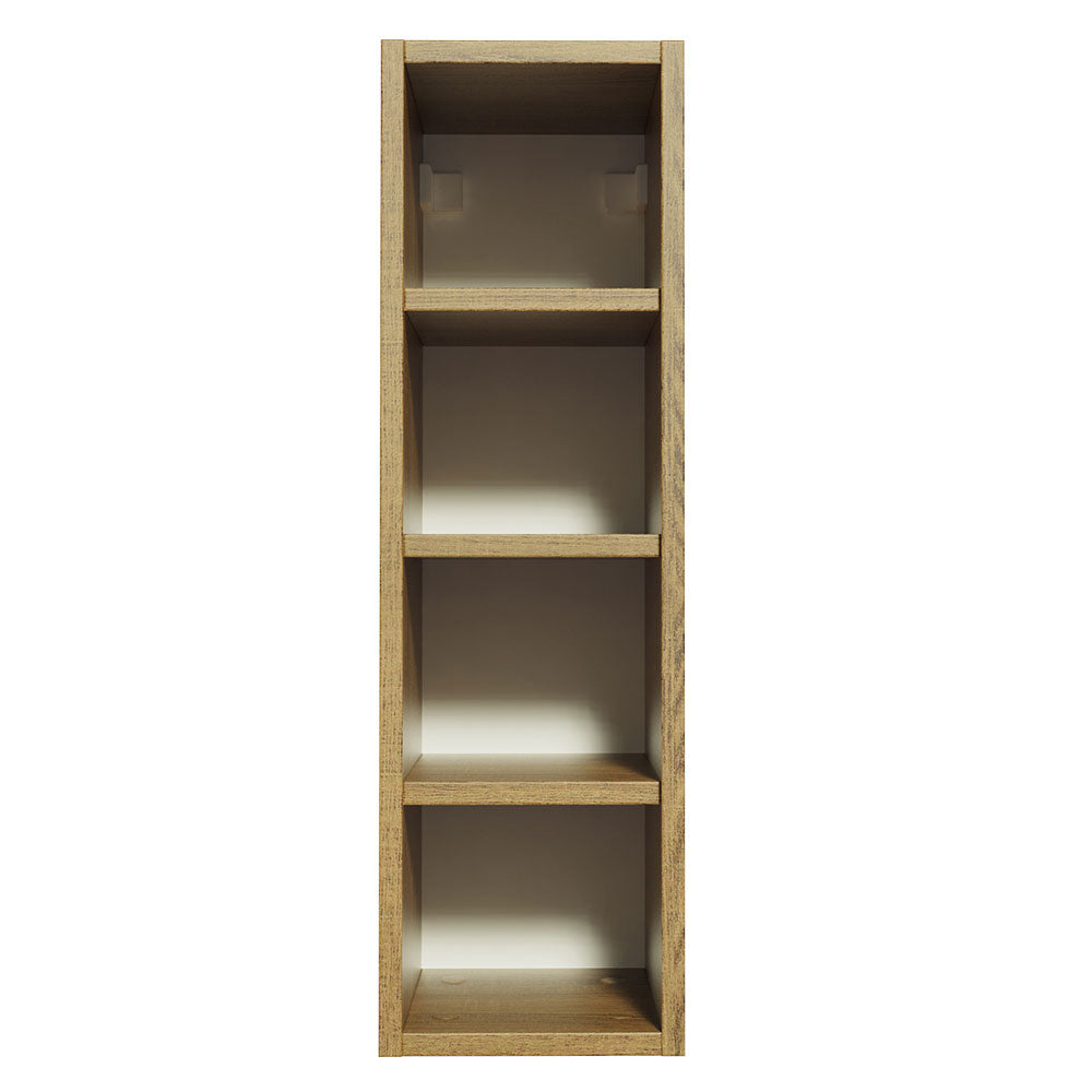 Alacena 20 cm Porta Botellas 4 Nichos Marrón Línea Estándar Madesa