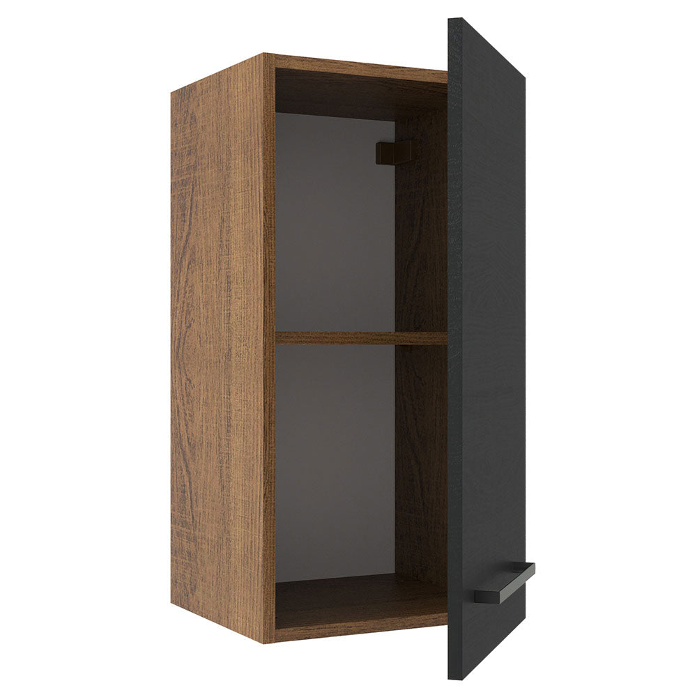Alacena Cocina 35 cm 1 Puerta Marrón/Negro Agata Madesa