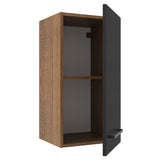 Alacena Cocina 35 cm 1 Puerta Marrón/Negro Agata Madesa