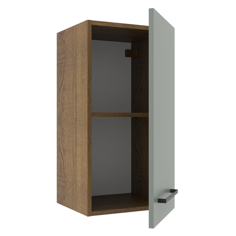 Alacena Cocina 35 cm 1 Puerta Marrón/Gris Agata Madesa