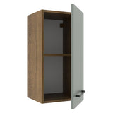 Alacena Cocina 35 cm 1 Puerta Marrón/Gris Agata Madesa