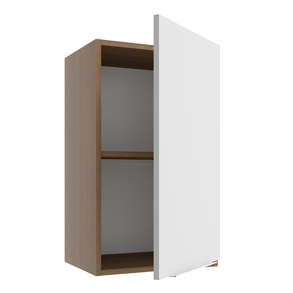 Alacena Cocina 40 cm 1 Puerta Marrón/Blanco Stella Madesa
