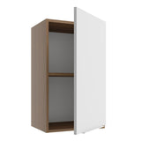 Alacena Cocina 40 cm 1 Puerta Marrón/Blanco Stella Madesa