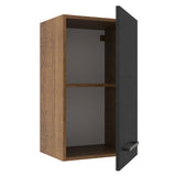 Alacena Cocina 40 cm 1 Puerta Marrón/Negro Agata Madesa
