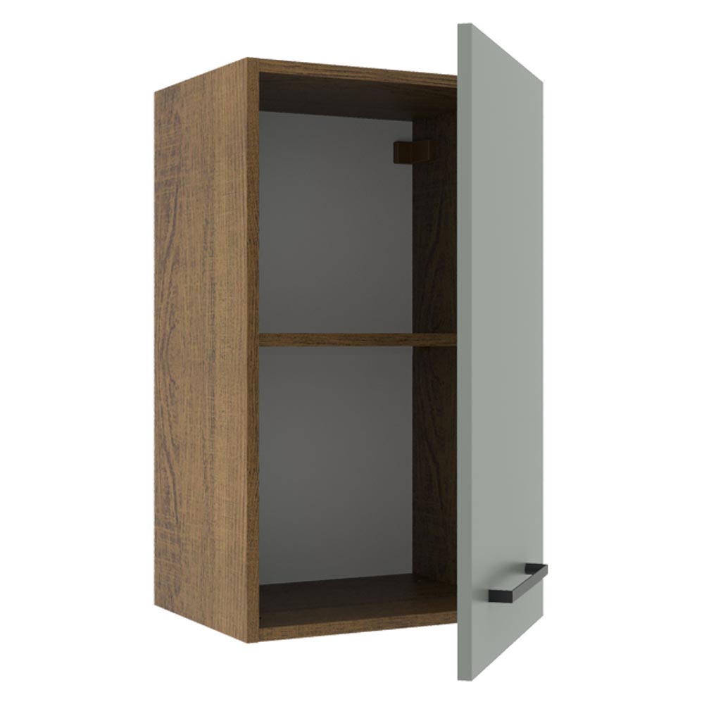 Alacena 40 cm 1 Puerta Marrón/Gris Agata Madesa