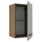 Alacena 40 cm 1 Puerta Marrón/Gris Agata Madesa