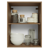 Alacena 50 cm 1 Puerta Stella Marrón/Blanco